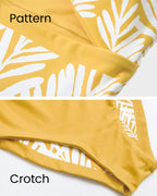 Reversible Palm Leaf Cut-Out One-Piece Swimsuit