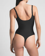 Deep V-neck Seamless Elastic Tummy Control Shaping Adjustable Straps Bodysuit