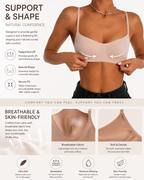 Seamless Invisible Low-Cut Non-Wired Bra