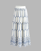 Summer Bohemian Printed Tie-Front Two-Piece Dress Set