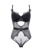 Sexy Lace Sheer Shaping Bodysuit