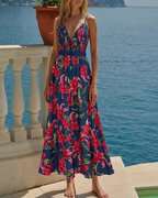 Iris Print Various Ways To Wear Swimsuit Set