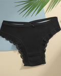 Women's Underwear Threaded Cotton Underwear Cute Bow Low Waist Bikini Lace Panties For Women