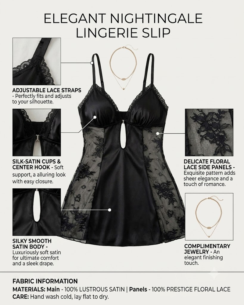 Sexy Lace Spaghetti Strap Mesh Chemise Nightgowns