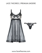 Women’s Sexy Sheer Mesh Hollow Spaghetti Strap Nightgown