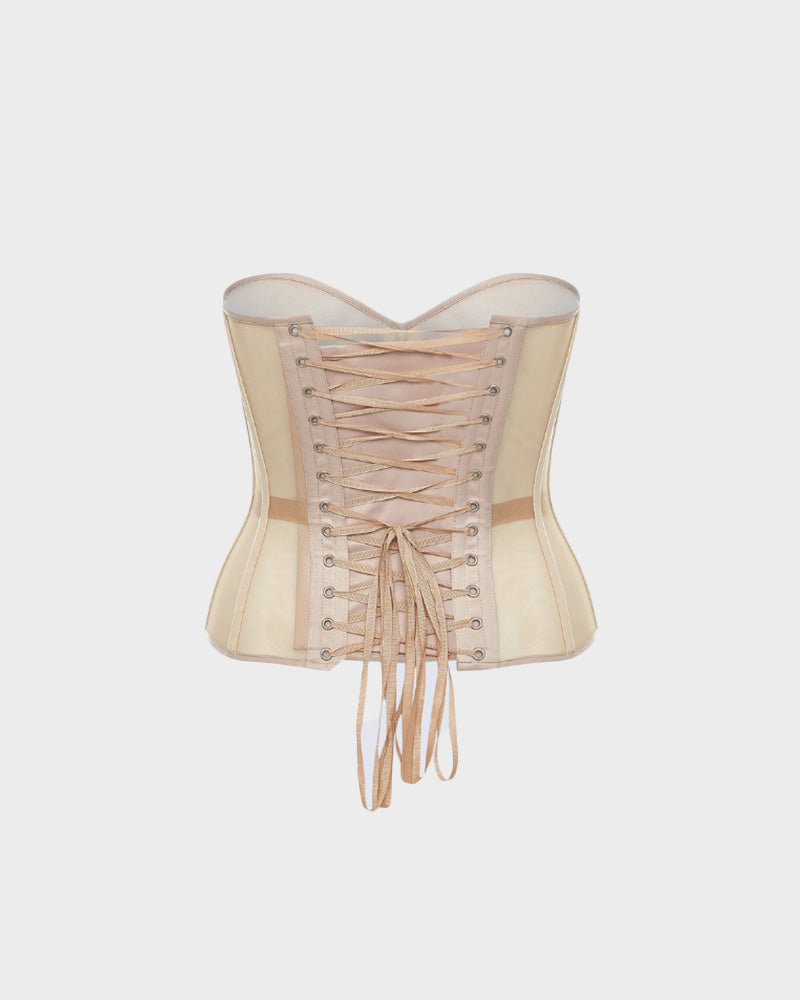 Sleek Mesh Supportive Push-Up Corset