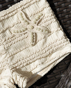 Halter Neck Starfish Sequin Embroidered Two-Piece Bikini Set