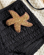 Halter Neck Starfish Sequin Embroidered Two-Piece Bikini Set