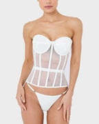 Sleek Mesh Supportive Push-Up Corset