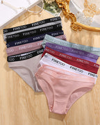 Mid-rise Ribbed Cotton Breathable Briefs