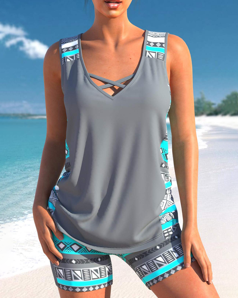 Quick-dry Hot Spring Beach Two-Piece Set