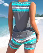 Quick-dry Hot Spring Beach Two-Piece Set