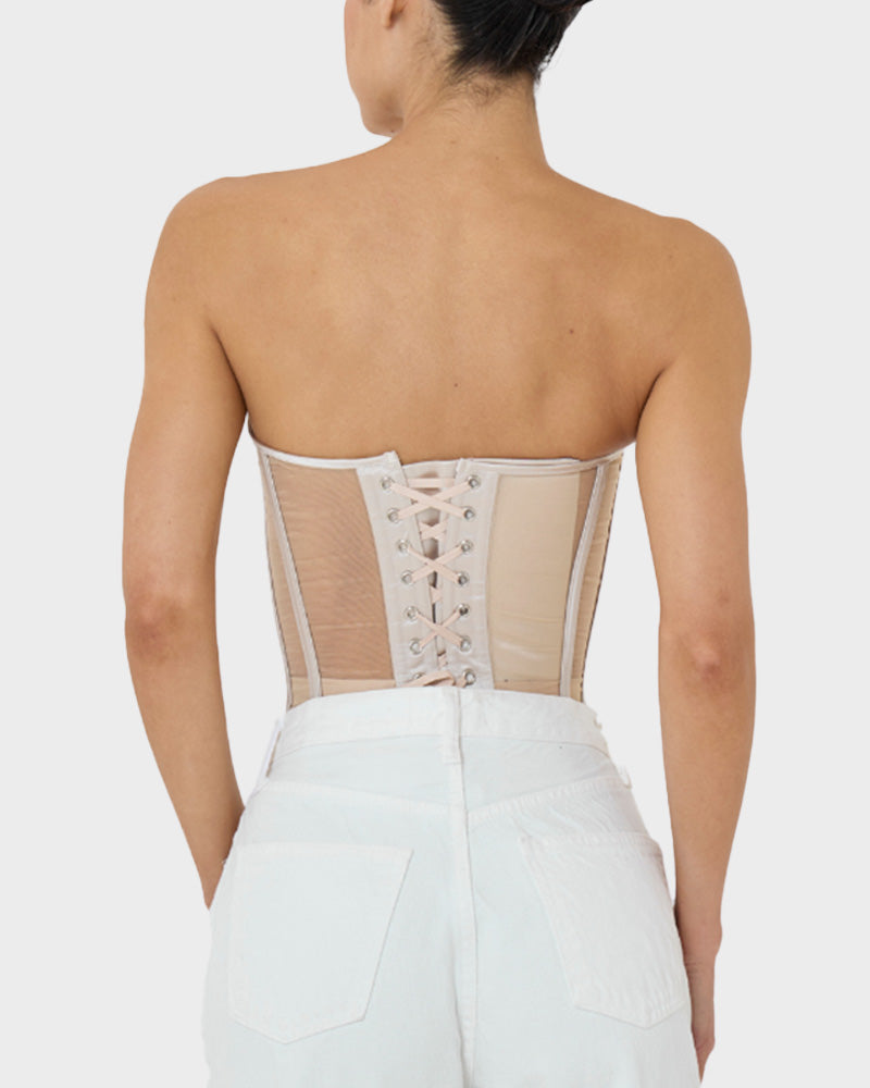 Sleek Mesh Supportive Push-Up Corset
