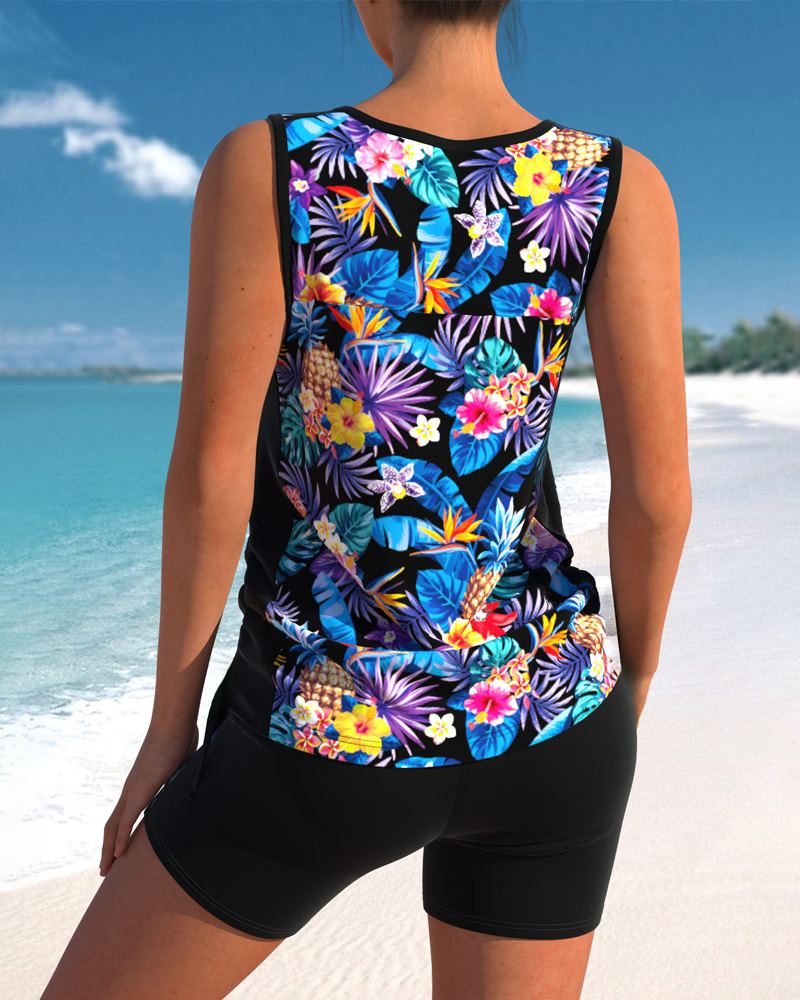 Quick-dry Hot Spring Beach Two-Piece Set