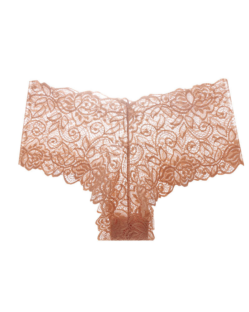 European And American Style Sexy Lace Women's Low-Lise Seamless Cut-Out Briefs