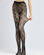 Lace Pattern Plus Velvet Warm Leggings