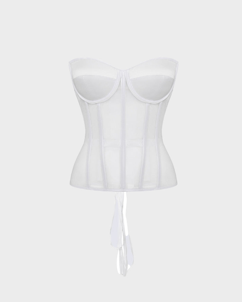 Sleek Mesh Supportive Push-Up Corset