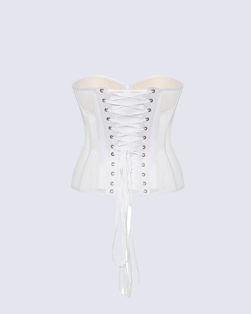 Sleek Mesh Supportive Push-Up Corset