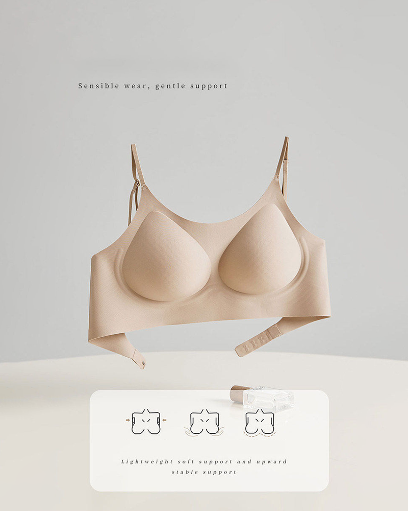 Seamless Two-Way Wear Convertible Bra With Adjustable