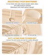 High Waist Tummy Control Hook-eye Hip-enhancing Shaping Shorts