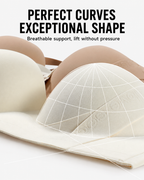 Wireless Seamless Push-Up Bra with Side Support