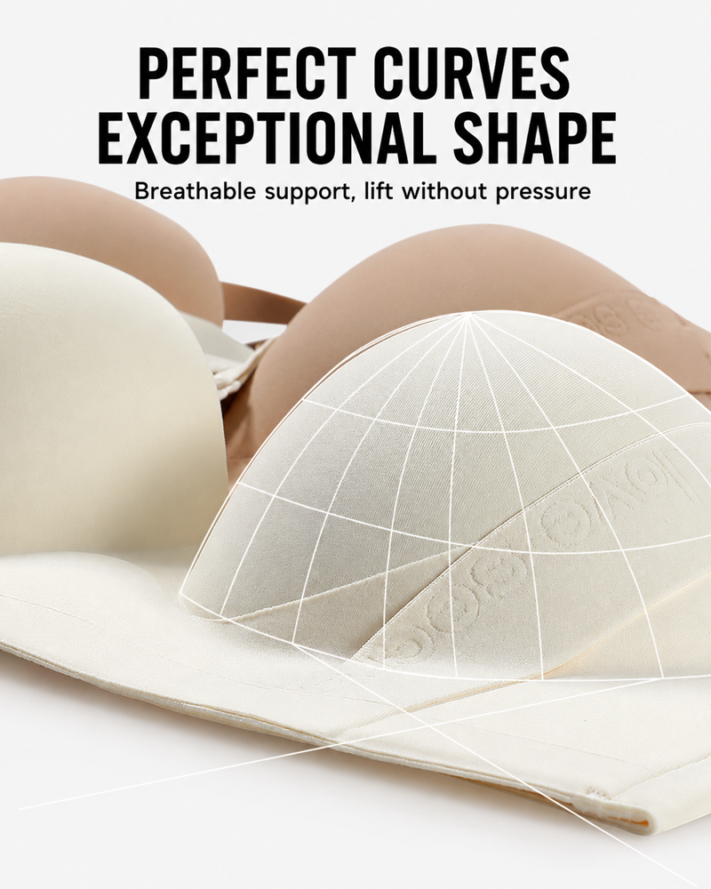 Wireless Seamless Push-Up Bra with Side Support