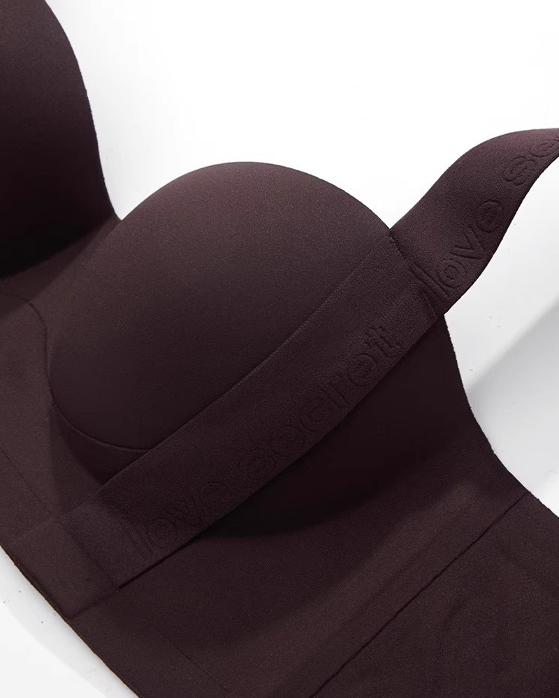 Wireless Seamless Push-Up Bra with Side Support