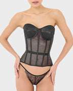 Sleek Mesh Supportive Push-Up Corset