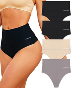 3-Pack High-Rise Seamless Thong Panty
