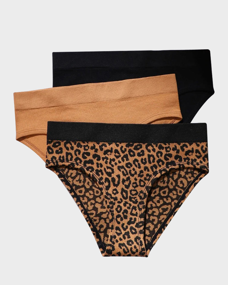 Seamless Knitted Low-Rise Brief Panty