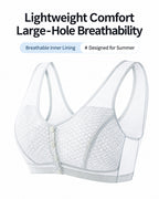 Front Closure Ultra-thin Breathable Mesh Seamless Wire-free Vest Bra