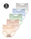 5-Pack High Waist Ice Silk Seamless Breathable Briefs