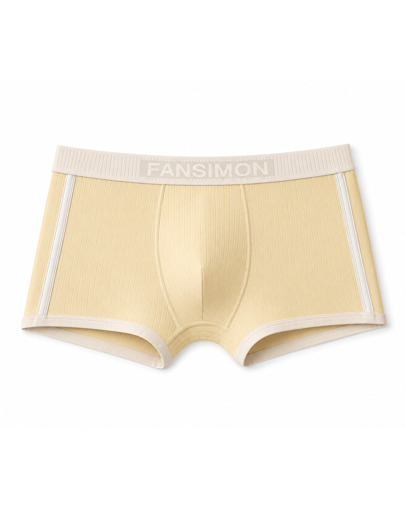 Men's Mid-Rise Simple Breathable Boxer Briefs