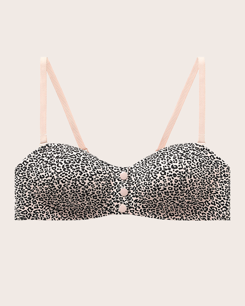 Comfort Front Closure Wireless Bra with Adjustable Thin Straps