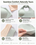 Front Closure Seamless Comfortable Wire-free Bra