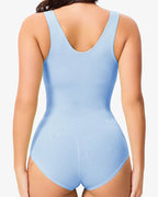 Women's Seamless Round Neck Tummy Tights