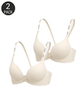 Front Closure Seamless Back-Smoothing Push-Up Bra