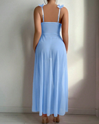 Sexy Printed Split Hem Maxi Nightdress