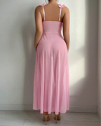 Sexy Printed Split Hem Maxi Nightdress