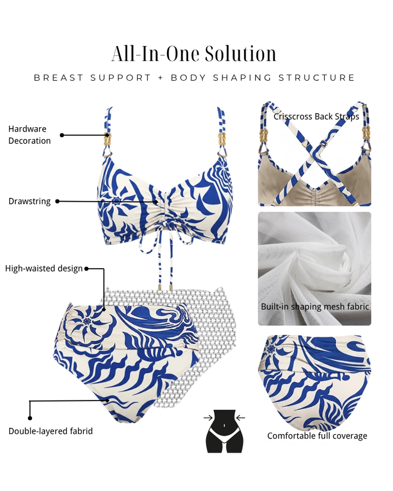 Tummy Control Multiple Ways to Style Swimsuit set