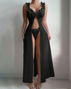 Sexy Printed Split Hem Maxi Nightdress