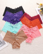 European And American Style Sexy Lace Women's Low-Lise Seamless Cut-Out Briefs
