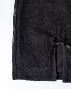 Lace Sheer Cut-Out Strapless Bodycon Dress