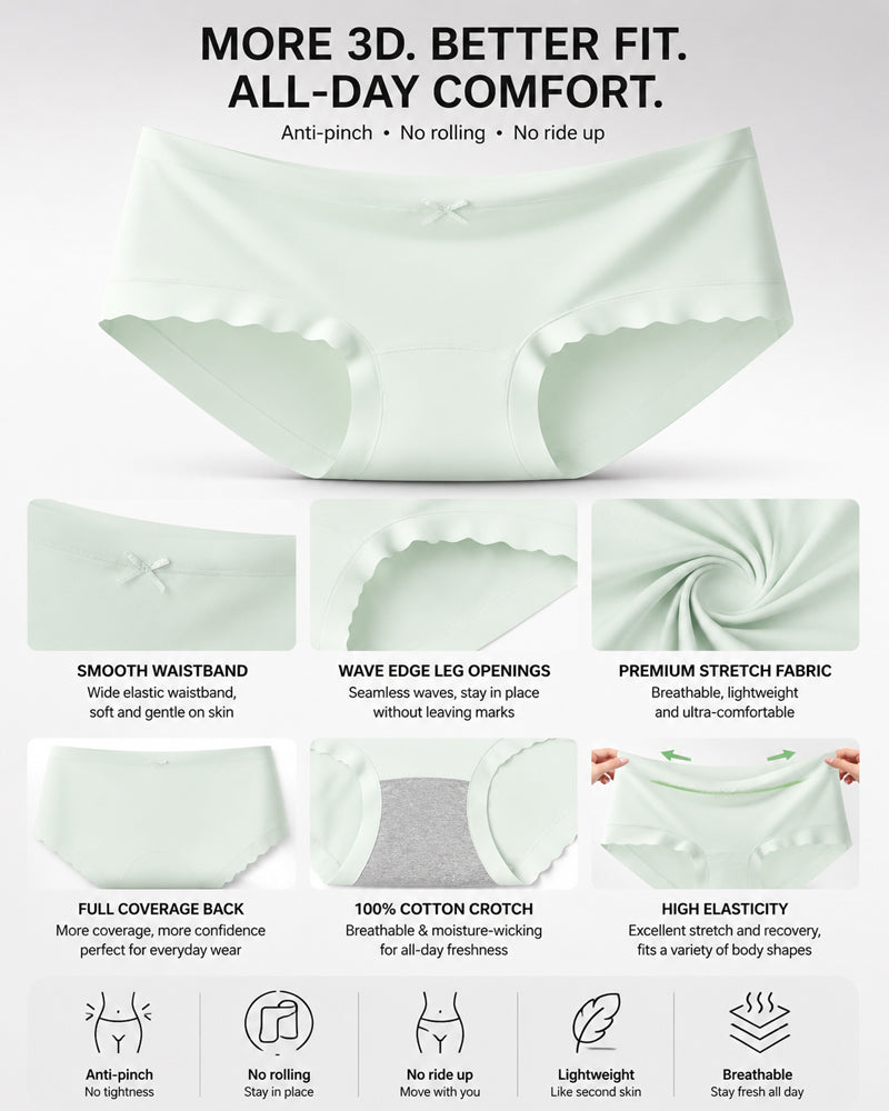 5-Pack Seamless Lyocell Breathable Briefs