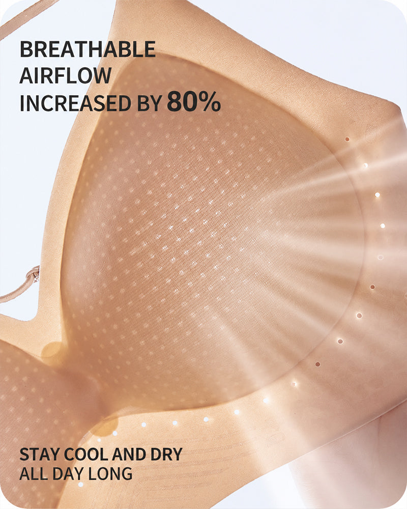 Women's Deep V Seamless Invisible Adjustable Strap Bra
