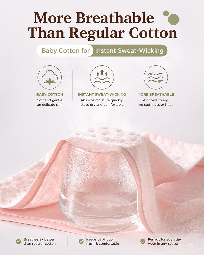 4-Pack Mid-waist Cotton Antibacterial Seamless Jacquard Breathable Briefs
