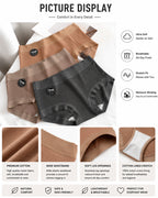 5-Pack High Waist Ribbed Pure Cotton High Elastic Briefs