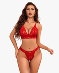 Floral Lace Bra and Panty Sets