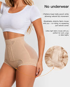 High Waist Hook-eye Tummy Control Mesh Seamless Shaping Panties