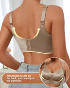 Women's Solid Color Adjustable Wire-Free Seamless Push-Up Breathable Bra